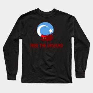 FREE THE UYGHURS SHIRT. Long Sleeve T-Shirt